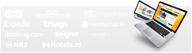 Hotelportal presentatie en inrichting van booking.com, trivago, hotelspecials, vakantieveilingen